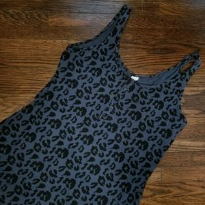 Leopard print cotton tunic top/dress